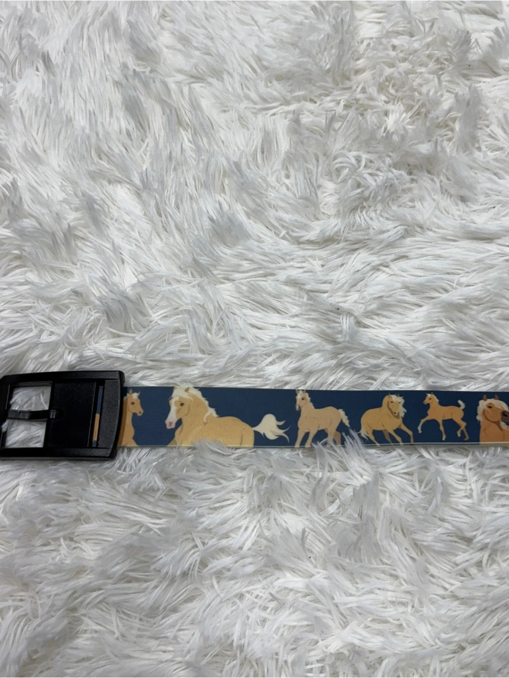 Women’s 45” Blue Palomino Horse Pattern C4 Equestrian Horseback Riding Belt